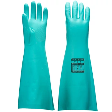 Munkavédelmi kesztyű 2XL Portwest A813 48cm vegyszerálló zöl