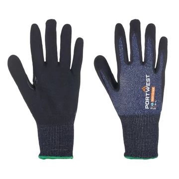 KESZTYŰ L AP18 PORTWEST SG CUT B18 ECO NITRIL KÉK-FEKETE 