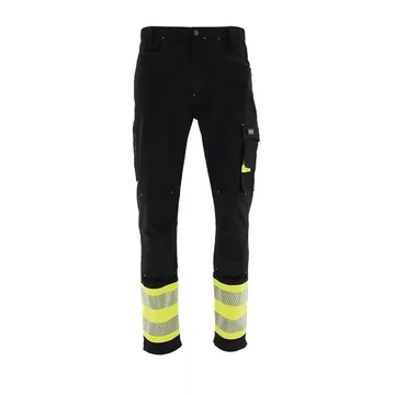 Munkavédelmi deréknadrág 48 Sara Actiflex Neo fekete-neon