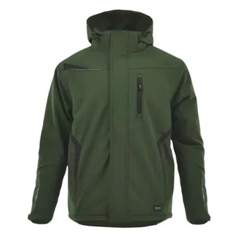 Kabát L Sara Comfort Winter Hosszú softshell oliva-fekete