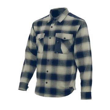Flaneling  L Sara Western Rancher  navy kék - szürke kockás 