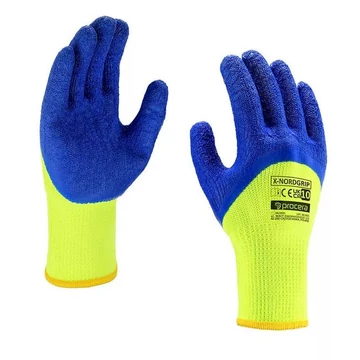 Munkavédelm kesztyű 9 Procera Nordgrip téli mártott kék-sár