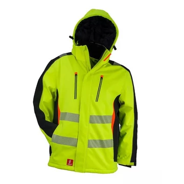 Kabát M Urgent 980 softshell jóláthatósági bélelt sárga