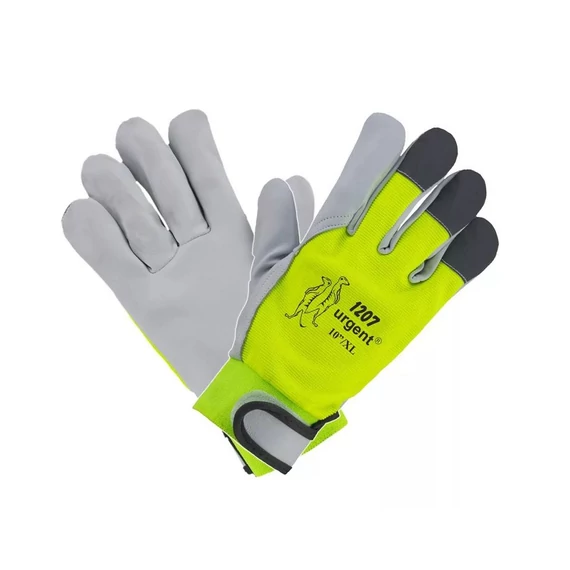 Munkavédelmi kesztyű 8 1207  Neon kecskebőr