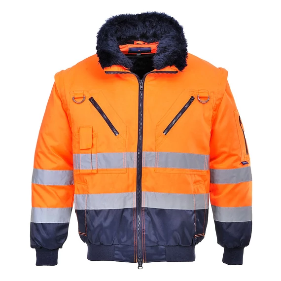 Kabát M Portwest PJ50 HI-VIS 3:1 narancs-tengerészkék