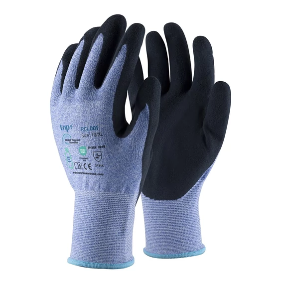 Munkavédelmi kesztyű 8 RCL001 pe+spandex, habosított, érdesí