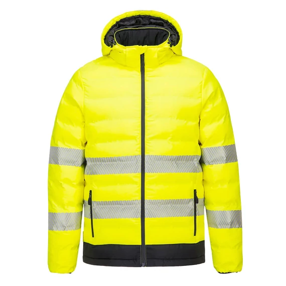 Kabát XL Portwest S548 fűthető sárga-fekete