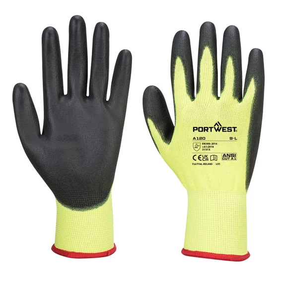 KESZTYŰ XS PORTWEST A120 YELLOW TENYÉR MÁRTOTT
