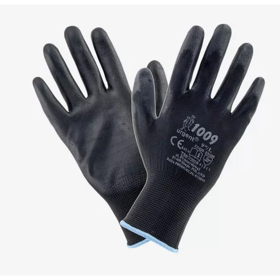 Munkavédelmi kesztyű Buck Fekete PU Mártott Pk-600-1008-1009