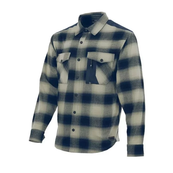 Flaneling  L Sara Western Rancher  navy kék - szürke kockás 