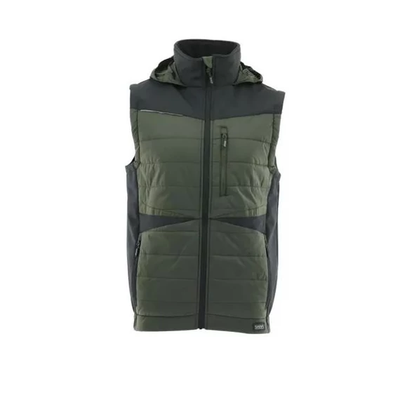 Mellény M Sara comfort plus Hybrid bélelt zöld-fekete