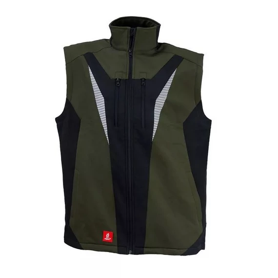 Mellény M Urgent 822 Softshell olivazöld-fekete