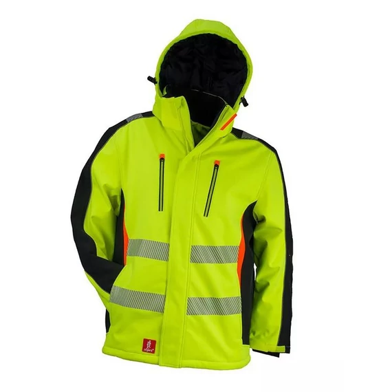 Kabát M Urgent 980 softshell jóláthatósági bélelt sárga