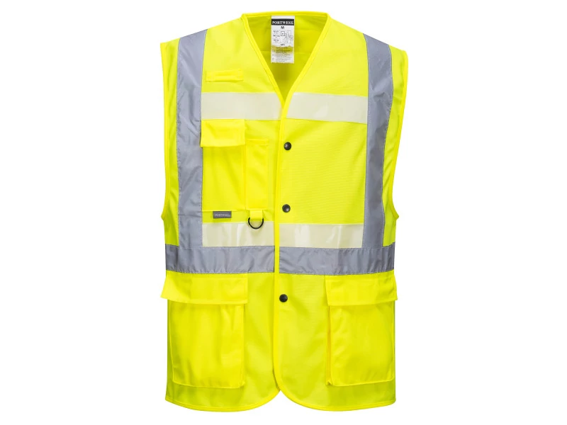 Jól Láthatósági Mellény 2XL Glowtex G476 vezetői sárga